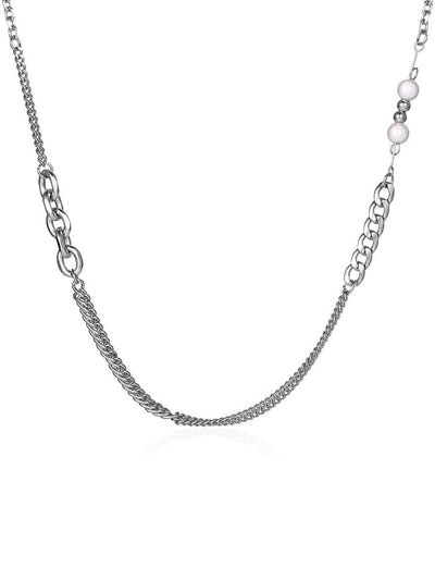 Stylish Cuban Link Necklace Necklace coofandy Silver F 