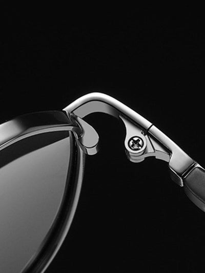 Fashion Round Cross Bar Sunglasses Accessories coofandy 