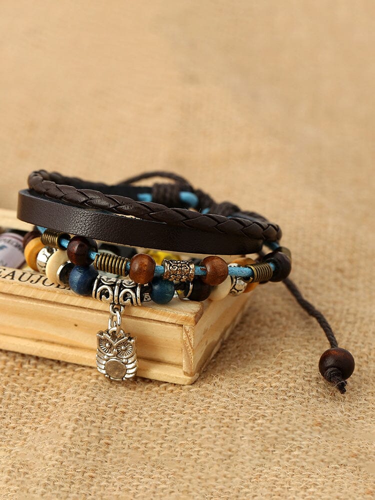 Bohemian Owl Layered Bracelet Bracelet coofandy 