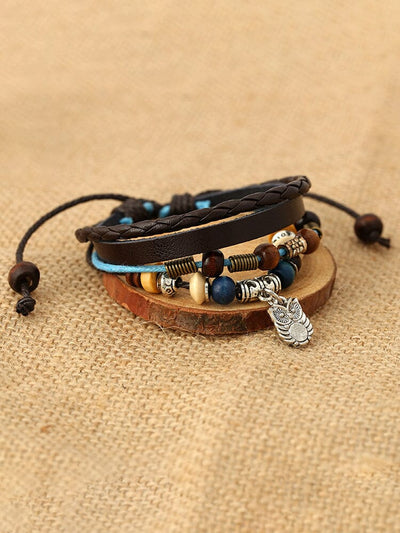 Bohemian Owl Layered Bracelet Bracelet coofandy 