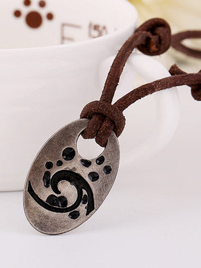 Tribal Swirl Pendant Necklace Necklace coofandy 