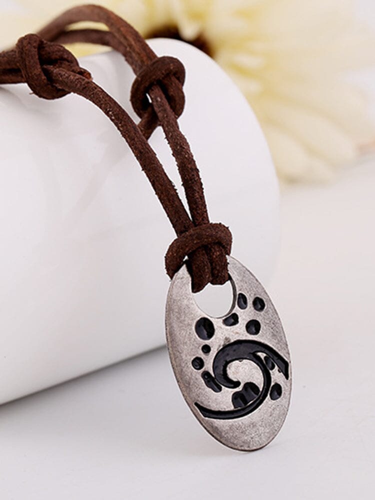 Tribal Swirl Pendant Necklace Necklace coofandy 