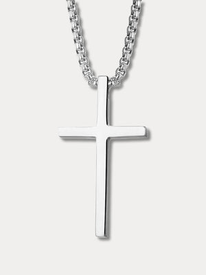 Simple Cross Pendant Chain Necklace