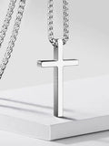 Simple Cross Pendant Chain Necklace