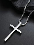 Simple Cross Pendant Chain Necklace