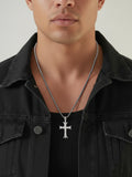 Diamond Cross Pendant Chain Necklace