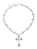 Gothic Style Cross Beaded Necklace