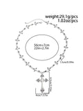 Gothic Style Cross Beaded Necklace