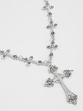 Gothic Style Cross Beaded Necklace