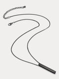 Simple Vertical Bar Pendant Necklace