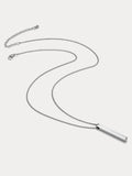 Simple Vertical Bar Pendant Necklace