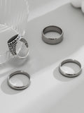 Stylish Streetstyle Alloy 4 PCS Ring Set