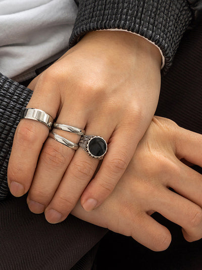 Stylish Streetstyle Alloy 4 PCS Ring Set
