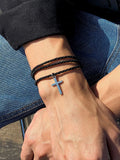 Ethnic Style Multi Layer Woven Cross Bracelets