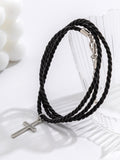 Ethnic Style Multi Layer Woven Cross Bracelets