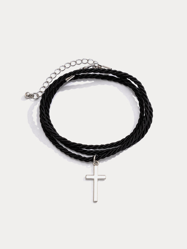 Ethnic Style Multi Layer Woven Cross Bracelets
