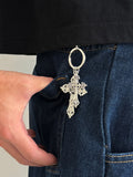 Retro Cross Pendant Keyring Jeans Pants Chain