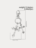 Retro Cross Pendant Keyring Jeans Pants Chain
