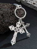 Retro Cross Pendant Keyring Jeans Pants Chain
