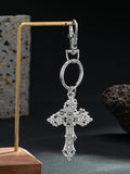 Retro Cross Pendant Keyring Jeans Pants Chain