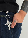 Retro Cross Pendant Keyring Jeans Pants Chain