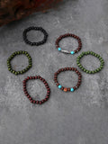 Bohemian Vintage Wooden Beads Bracelet Set