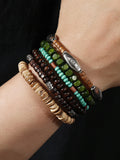 6Pcs Bohemian Beaded Stackable Bracelet Set