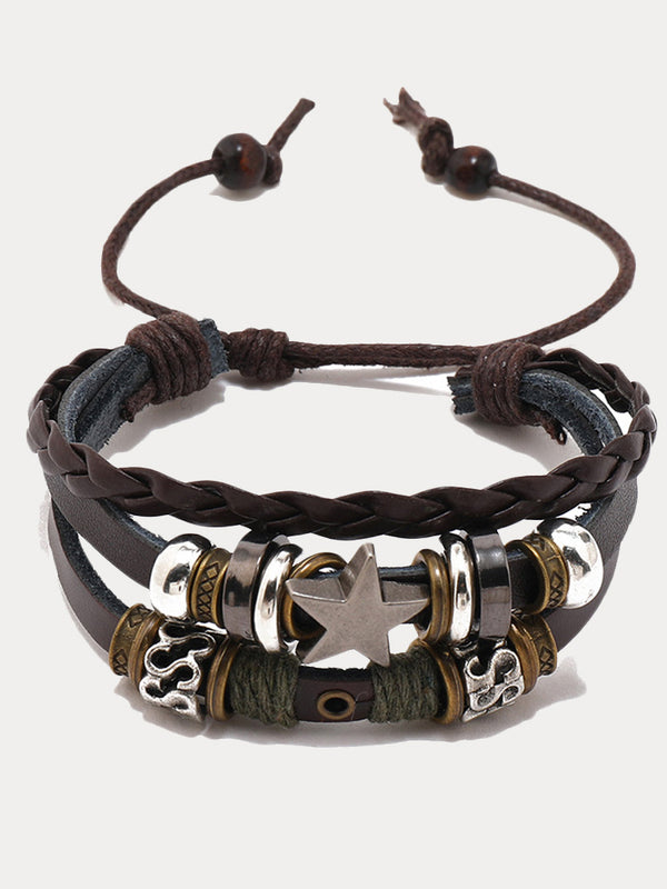 Retro Multilayer Wrap Leather Bracelets