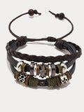 Retro Multilayer Wrap Leather Bracelets