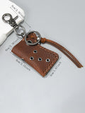 Retro Design Lighter Leather Case Keychain