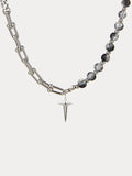 Gothic Punk Star Bead Pendant Necklace