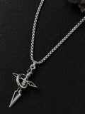 Minimalist Arrow Cross Pendant Necklace