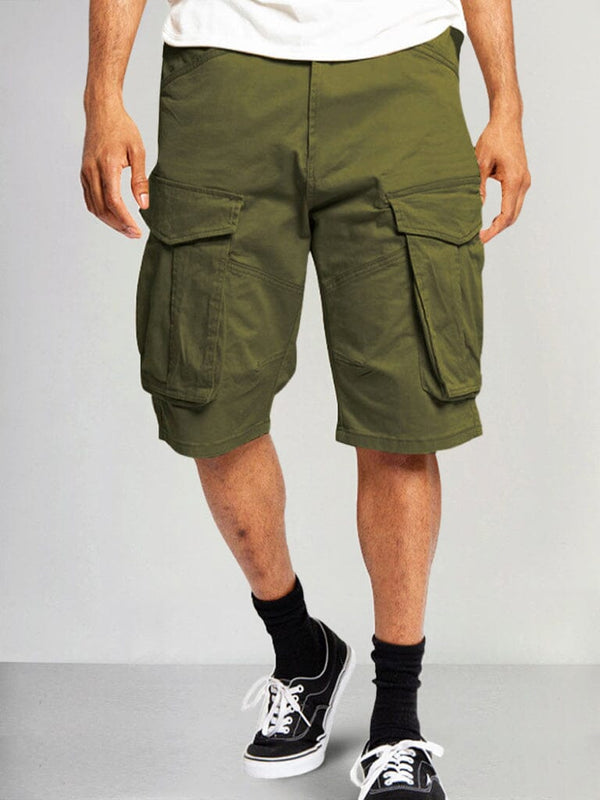 Loose Fit Outdoor Cargo Shorts Shorts coofandy Army Green S 