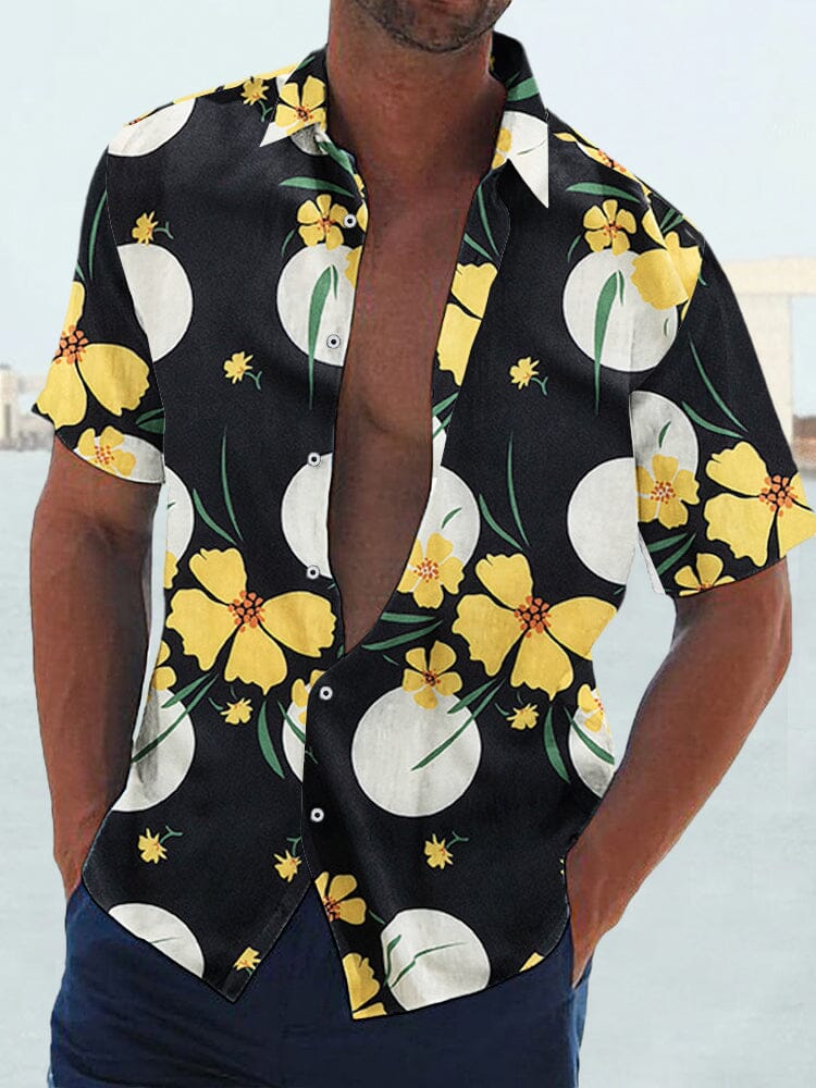 Stylish Lightweight Hawaiian Printed Holiday Shirt Shirts coofandy PAT2 M 