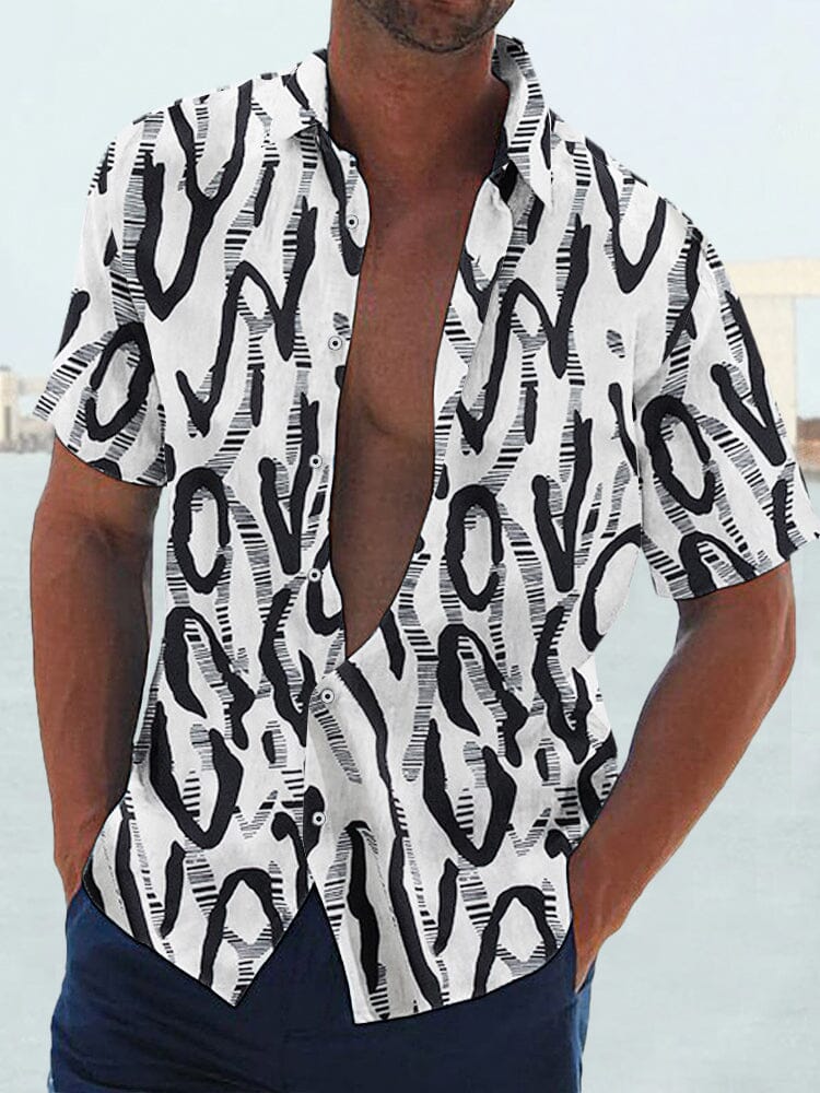 Stylish Lightweight Hawaiian Printed Holiday Shirt Shirts coofandy PAT3 M 