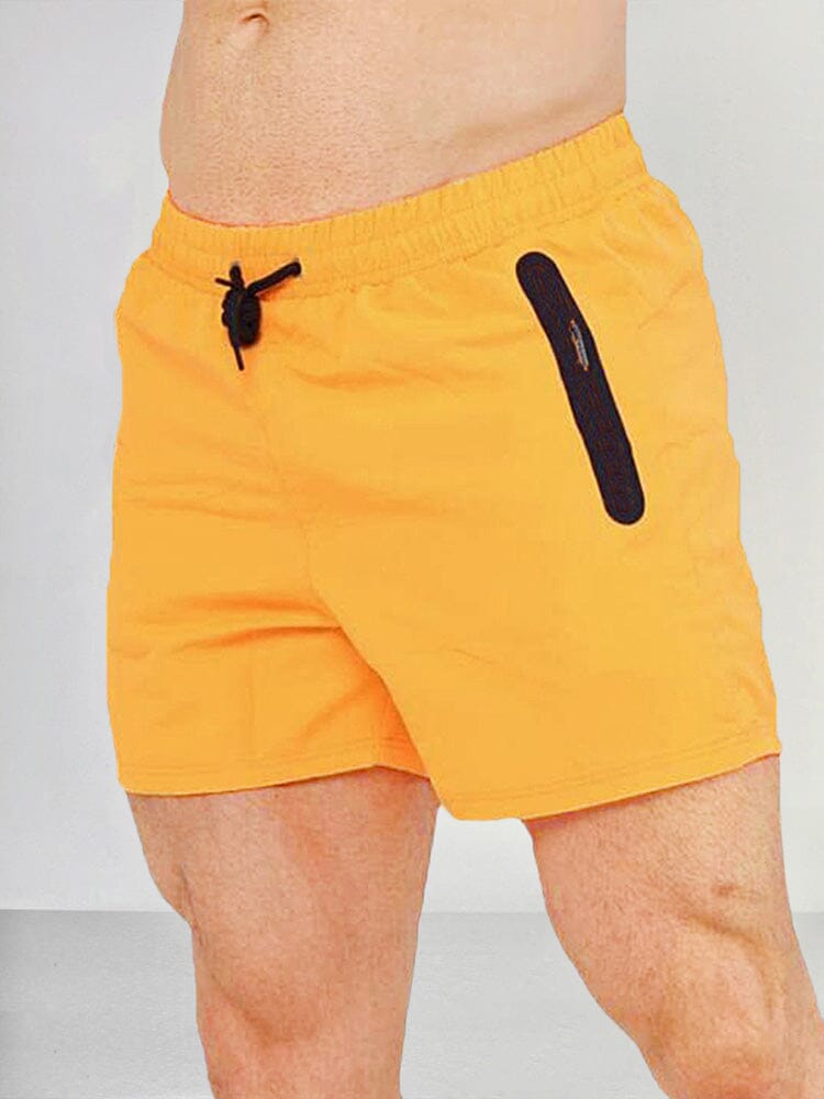 Casual Quick Dry Sports Shorts Shorts coofandy Orange S 