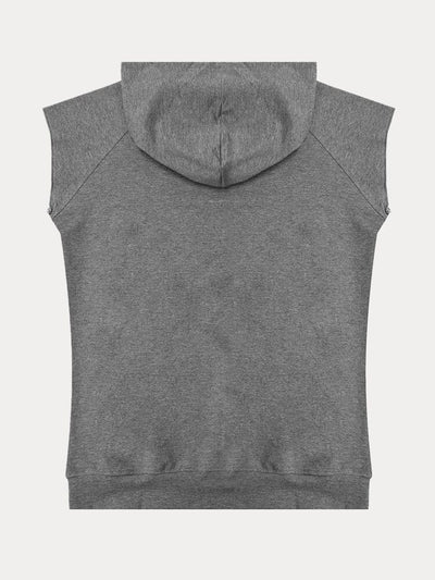 Casual Cotton Hooded Sports Tank Top Tank Tops coofandy 