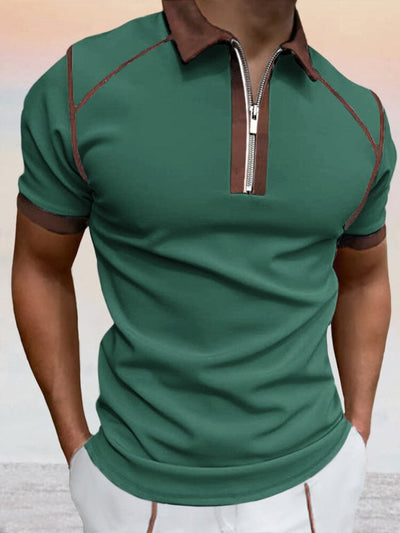 Comfort Color Blocking Polo Shirt Shirts & Polos coofandystore Green M 