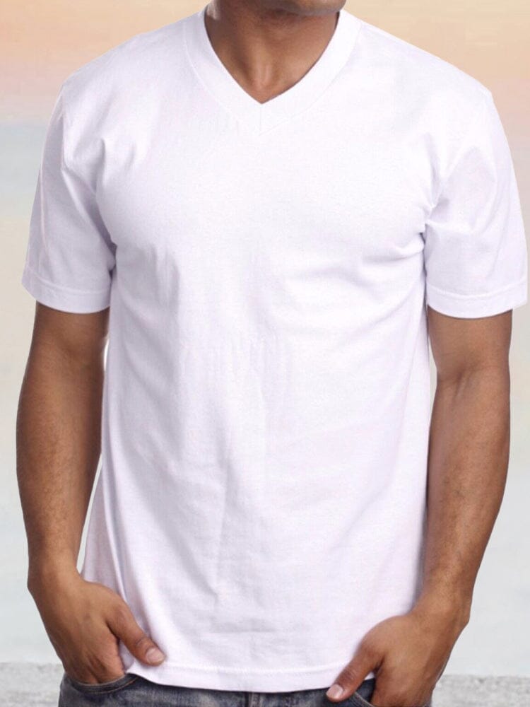 Classic Fit V-Neck T-Shirt T-shirt coofandy 