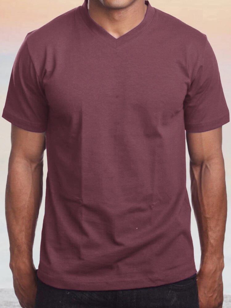 Classic Fit V-Neck T-Shirt T-shirt coofandy 