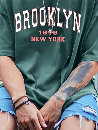 Loose Fit Brooklyn Graphic T-Shirt T-shirt coofandystore 
