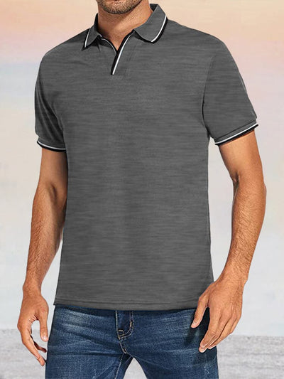 Casual Breathable Polo Shirts Shirts & Polos coofandystore Dark Grey S 