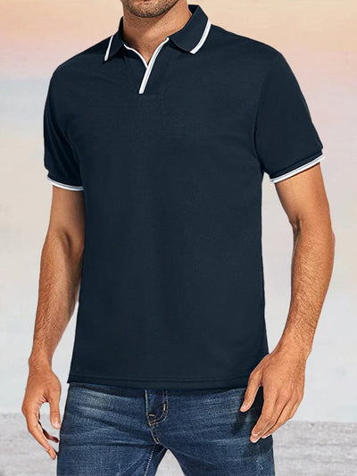Casual Breathable Polo Shirts Shirts & Polos coofandystore Navy Blue S 