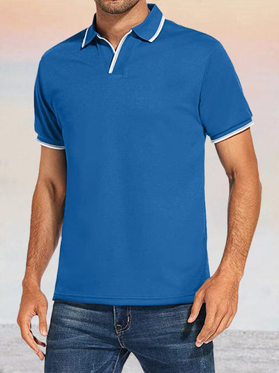 Casual Breathable Polo Shirts Shirts & Polos coofandystore Sky Blue S 