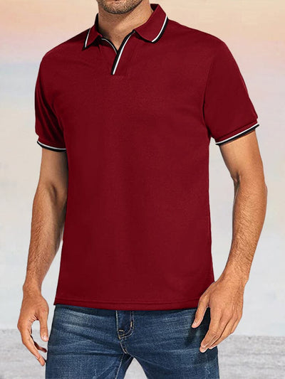 Casual Breathable Polo Shirts Shirts & Polos coofandystore Red S 