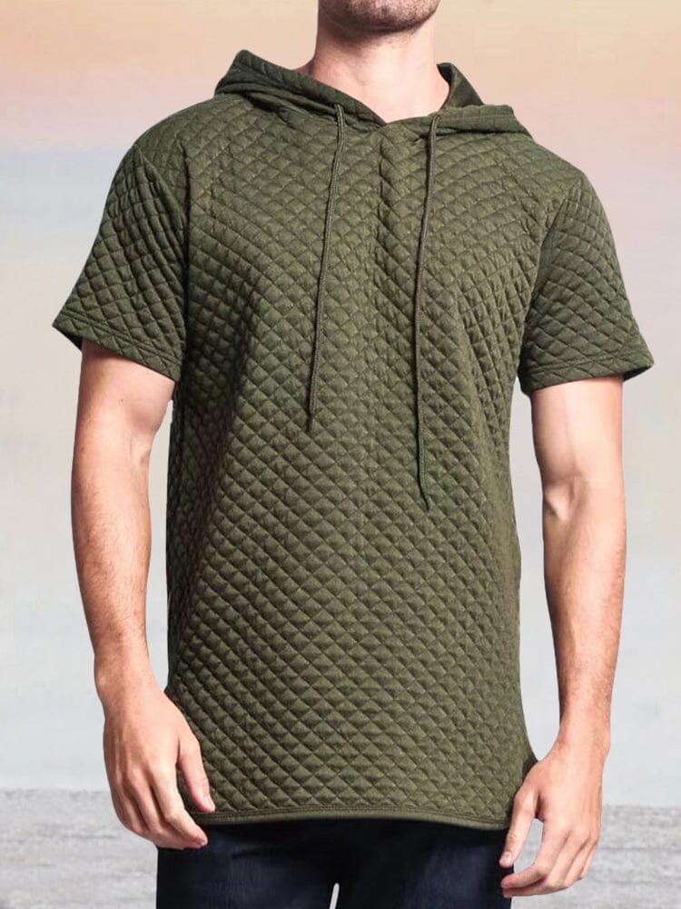 Casual Breathable Hooded T-Shirt T-shirt coofandystore Army Green M 