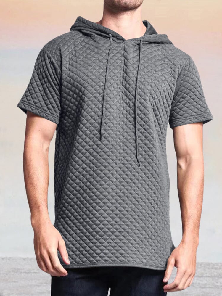 Casual Breathable Hooded T-Shirt T-shirt coofandystore Grey M 