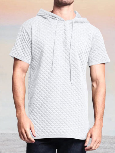 Casual Breathable Hooded T-Shirt T-shirt coofandystore White M 