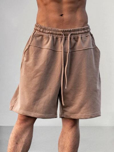 Cozy Stretch Sweat Shorts Shorts coofandy Brown M 