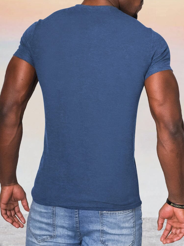 Classic Soft Henley Shirt T-shirt coofandy 